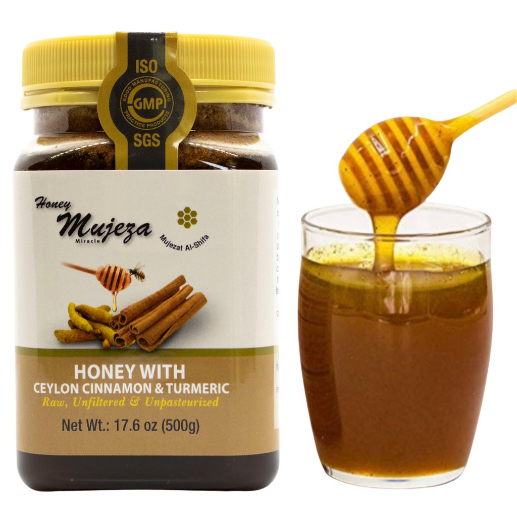 Wildflower Honey with Ceylon Cinnamon and Turmeric - عسل الزهور البرية مع القرفة والكمون