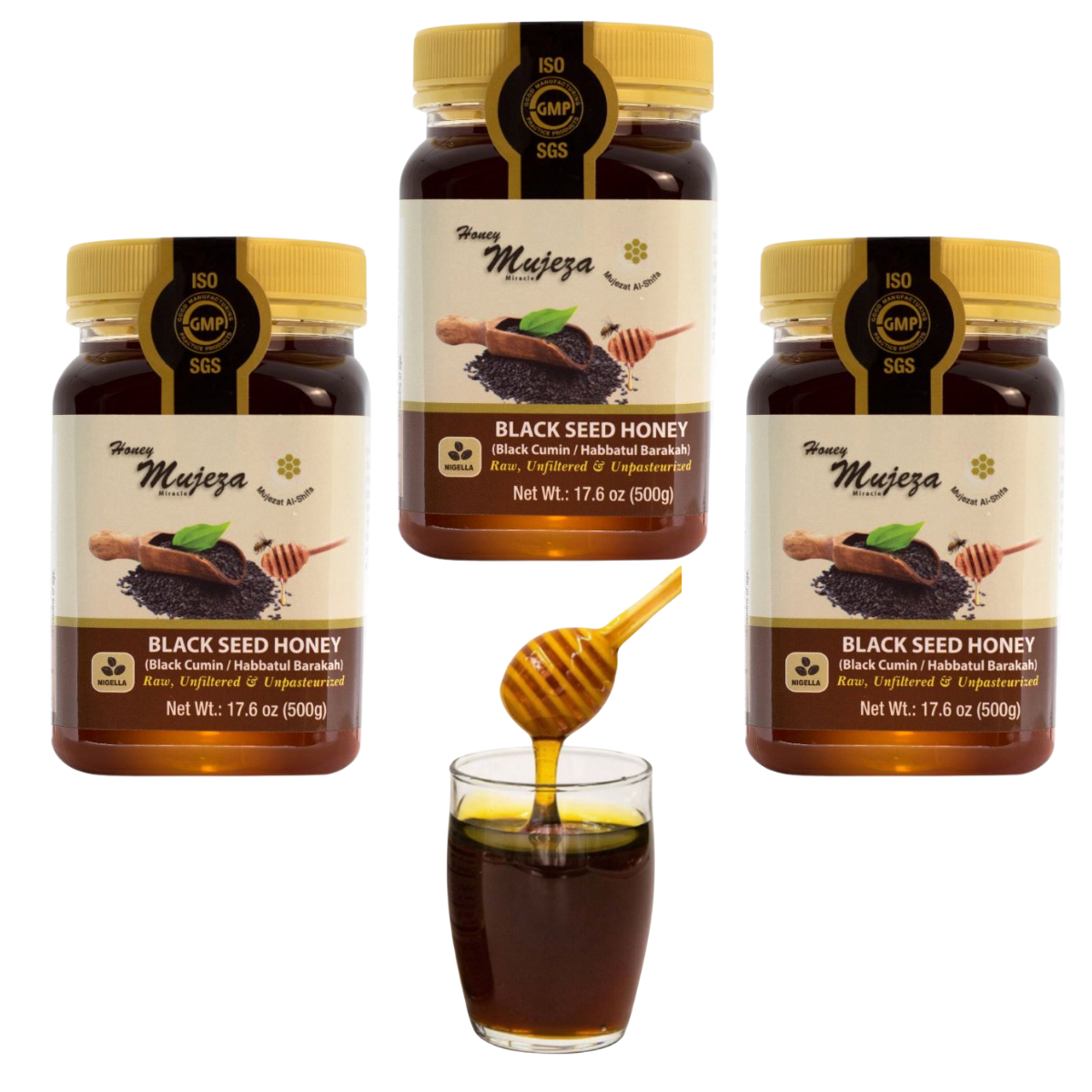 Mujeza Black Seed Honey (Black Cumin) -  عسل الحبة السوداء (حبة البركة)