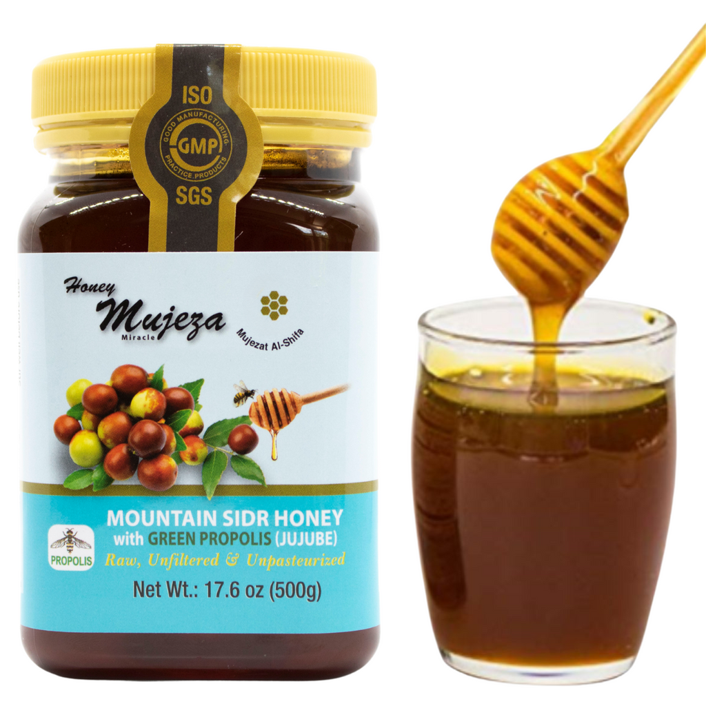 Mountain Sidr Honey (Jujube) with Propolis -  (العكبر) عسل السدر مع البروبوليس