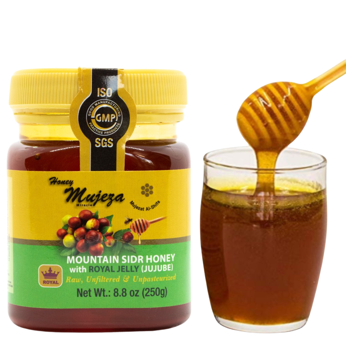 Mountain Sidr Honey (Jujube) with Royal Jelly - عسل السدر الجبلي مع غذاء الملكات