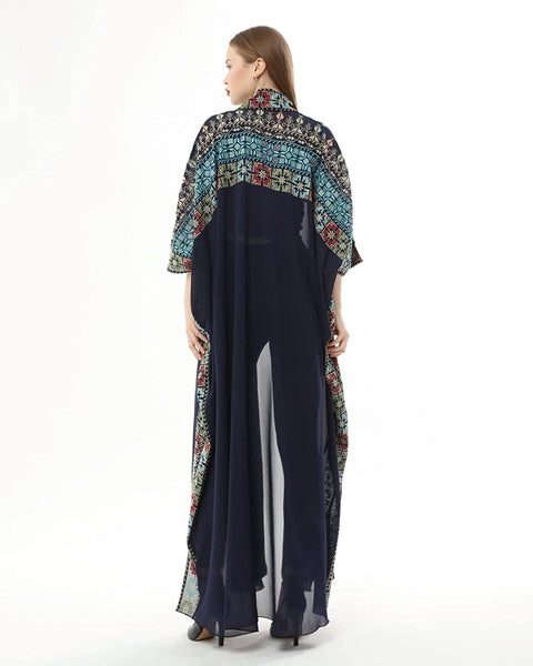 Marwa Fashion Palestinian Thobe Dress for Women - Traditional Palestinian Dress for Girl with Beautiful Embroidery