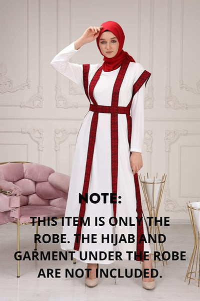 Marwa Fashion Palestinian Thobe Dress for Women - Traditional Palestinian Dress for Girl with Beautiful Embroidery