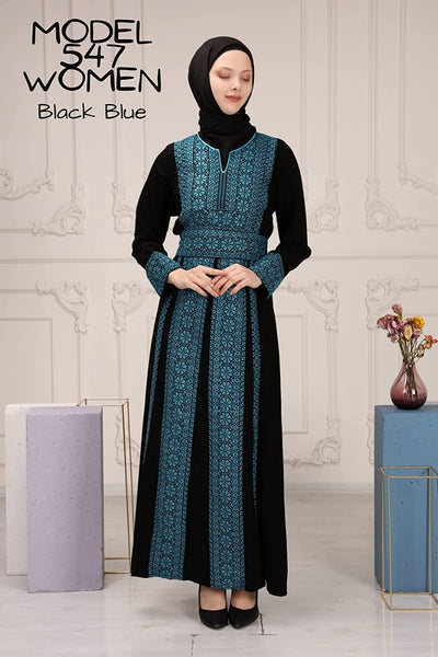 Marwa Fashion Palestinian Thobe Dress for Women - Traditional Palestinian Dress for Girl with Beautiful embroidery